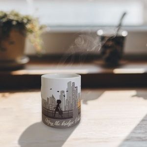 "May The Bridge I Burn Light My Way" Coffee Mug, Afro Style